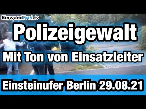 🔷 POLIZEIGEWALT 🔷 MIT TON VON EINSATZLEITER - EINSTEINUFER BERLIN #b2908 TEIL 4