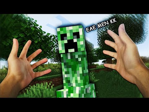 minecraft , but i'm inside the game .. Vr Part 1