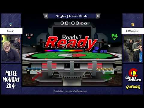 Melee Monday 204 Singles  LF Polear (Marth) vs. 3rd Strongest (Fox)