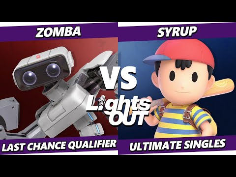 Lights Out LOSERS FINALS - Zomba (ROB) Vs. Syrup (Ness) Smash Ultimate - SSBU