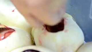 Halloween Themed Egg Cutting