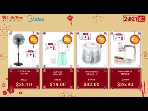 Smile Shop CNY21: Fill your cart with Midea