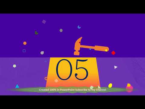 5 seconds countdown Hammer Timer video YouTube Animation PowerPoint new