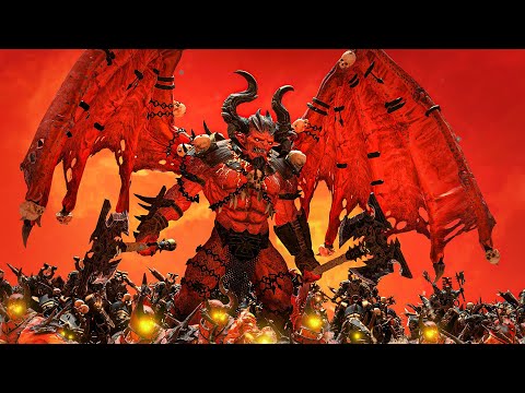 KHORNE vs NURGLE - Massive TotalWar Warhammer 3 battle