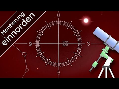 How to align a telescope mount north for astronomy beginners explained.