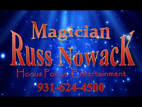 Promotional video thumbnail 1 for Magician Russ Nowack - Hocus Pocus Entertainment