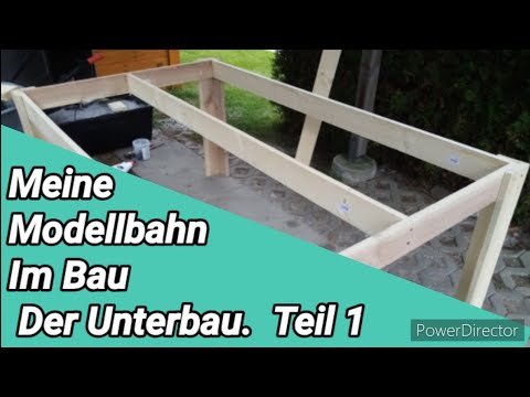 Meine Modellbahn im Bau Teil 1 : Der Unterbau