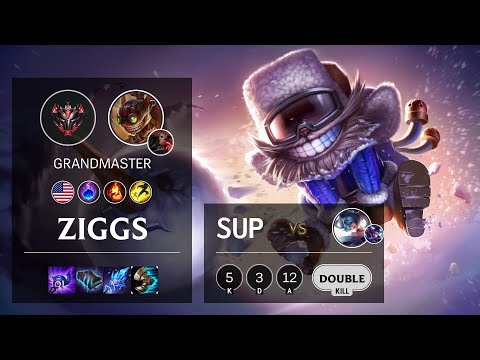 Ziggs Support vs Sona - NA Grandmaster Patch 10.16