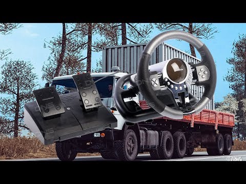 Как комфортно играть на руле 90° в Euro Truck Simulator 2 (мои настройки)