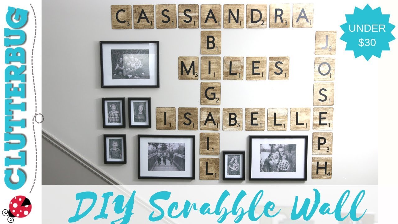 DIY Scrabble Tiles- Dollar Store DIY Decor Idea