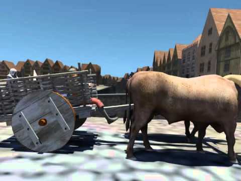 entering in bruges in the 15th century by car on t 'zand