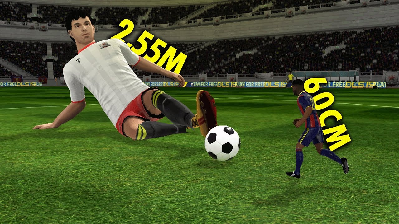 Equipe de 2,55M VS Equipe de 60CM no Dream League Soccer 2019