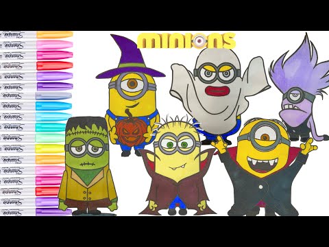 Minions the rise of Gru- Halloween  coloring pages/Elektronomia - Energy - Sky High [NCS Release]