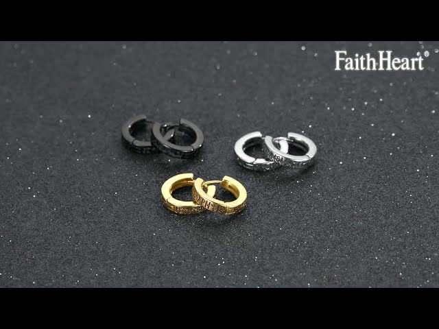 Vídeo relacionado con HZMAN Pendientes de gota de espada para hombre gótico punk acero inoxidable Dragon Knight pendiente bisagra huggie hoop pendiente joyería regalo
