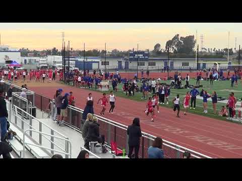 FSB 100m Heat 1 vs Servite & Rosary 3-7-18 - Los Alamitos Boys