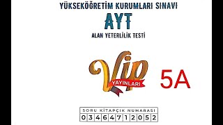 VİP  YAYINLARI AYT-5 GEOMETRİ ÇÖZÜMLERİ 2025-5 *
