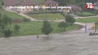 preview picture of video 'Hochwasser - 02.06.2013 - Grein und Umgebung'