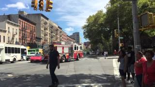MY EXCLUSIVE & THE 1ST VIDEO EVER OF THE BRAND NEW 2016 FDNY KME ENGINE 37 RESPONDING IN HARLEM NYC.