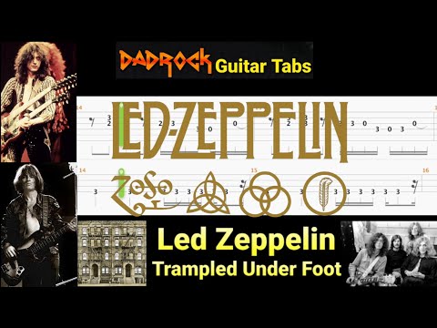 Trampled Under Foot - Led Zeppelin - Guitar + Bass TABS Lesson