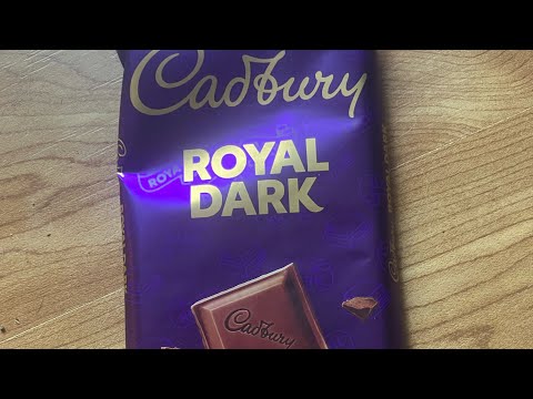 Reviewing Cadbury royal dark chocolate candy bar