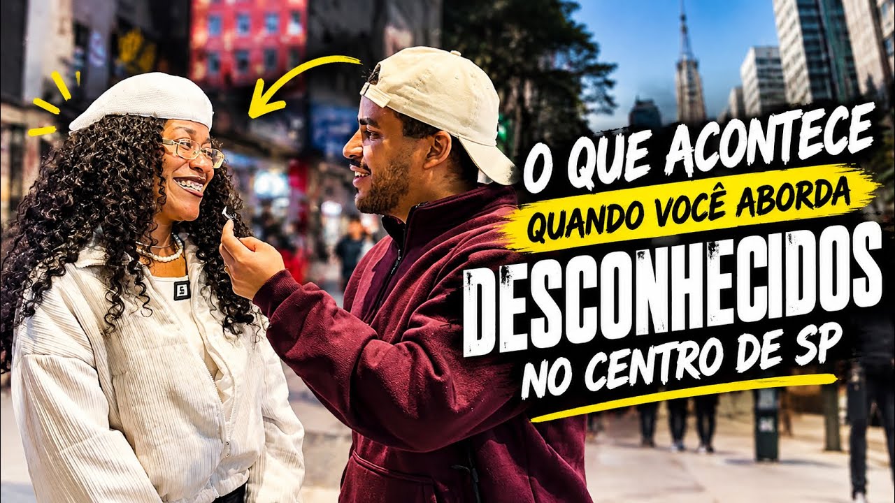 O que acontece quando você aborda DESCONHECIDOS no Centro de SP