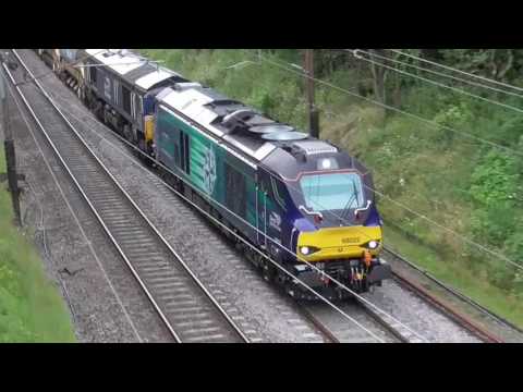 68022 with 66427 DIT 6k27 Carlisle New Yard - Crewe engineers,14th July 2016