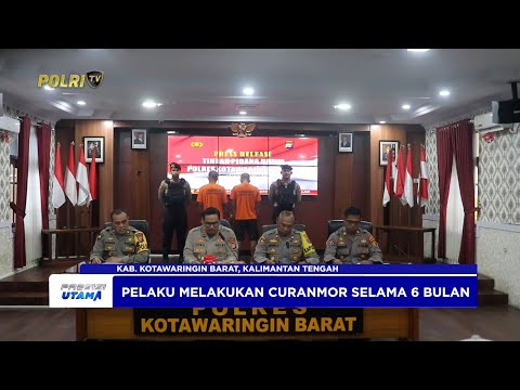 POLRES KOBAR AMANKAN 2 PRIA PELAKU PENCURIAN KENDARAAN BERMOTOR