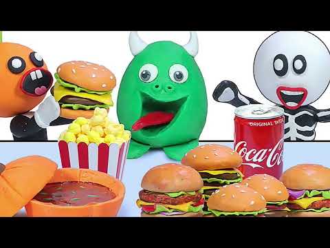 Lego Waffles and coffee - Lego In Real Life 5 / Stop Motion Cooking ＆ ASMR