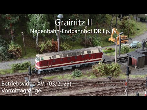TT-Modellbahn Grainitz II DR Epoche IV: Betriebsvideo XVI - Vormittagszüge