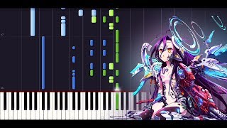There is a reason [FULL] - No game no life Zero (The movie) - ED [Piano cover + SHEETS] // Synthesia