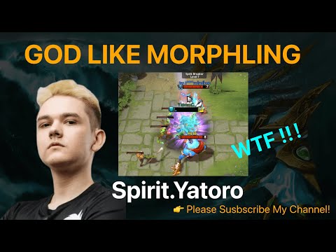 DOTA2 TI 10 WINNER Spirit.Yatoro Godlike Morphling WTF!!!