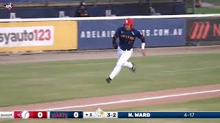 Nick Ward opens the scoring with a double down the line