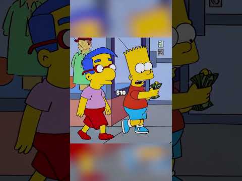 Bart gana 50 dólares a Homer 😂 #shorts