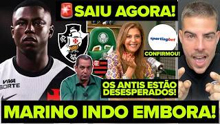 SAIU AGORA! MARINO AVISOU QUE VAI EMBORA DO VASCO! ANTIS LOUCOS COM LEILA PEREIRA E O VASCÃO!
