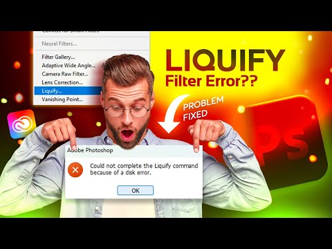 Why Liquify tool not working in Photoshop and How to Fix it!