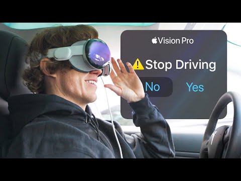 Driving With Apple Vision Pro!