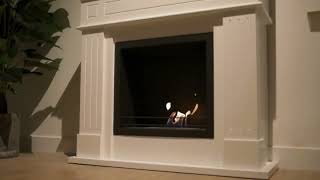 Divina Fire Camino Bioetanolo Cambridge in MDF Marrone - 110x36x100 cm