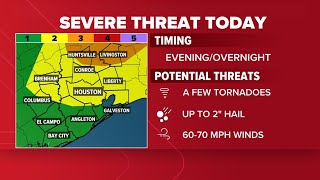 Houston weather: Meteorologist Pat Cavlin tracking potential for severe weather