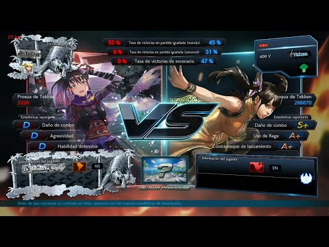 _L7 576_2 D Kunimitsu ( Uchiha x24 ) vs (jiobot) Xiaoyu - Tekken 7 Online  sin Grafica