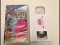 Opening Barney Lets Go To The Zoo 2001 VHS