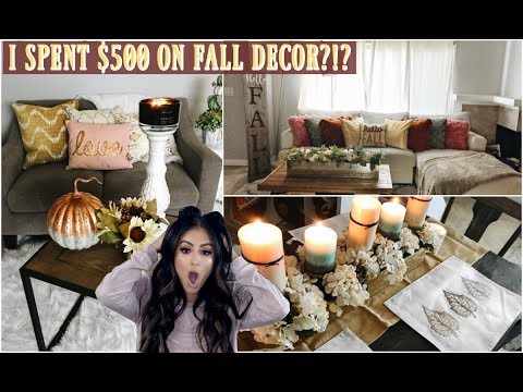 FALL HOME DECOR HAUL: DECORATE WITH ME! I SPENT $500 ON FALL DECOR?!? Video