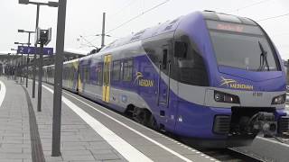 preview picture of video 'Salzburg Hauptbahnhof 18.04.2014 mit MERIDIAN-Zügen mit Innenansicht'
