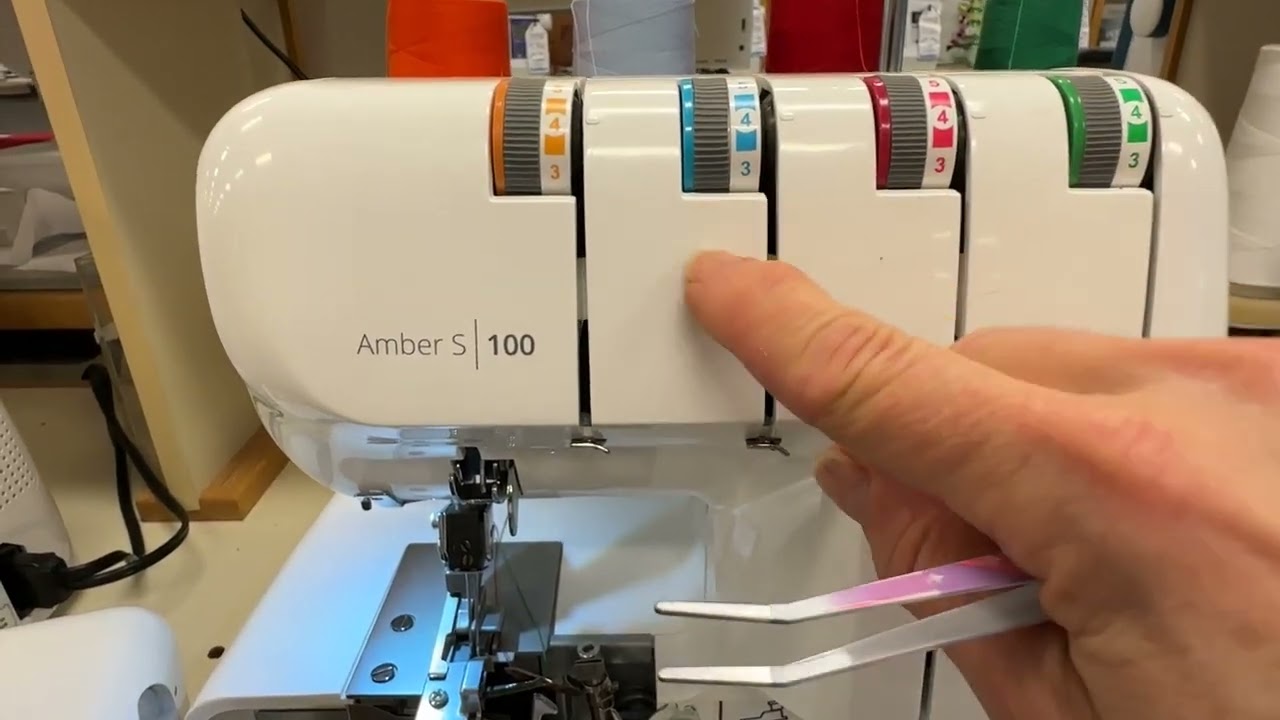 How to Thread Amber S100 Serger (also H Class 200S and 250S)