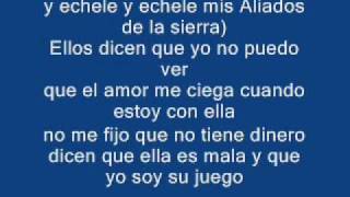 Letra de Con Los Ojos Cerrados de Los Aliados de la Sierra