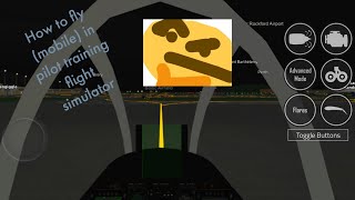 How to fly the plane in pilot training flight simulator (mobile)