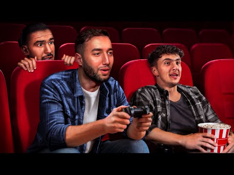 On joue à un jeu terrifiant dans un cinéma 🤯 (avec Amine et Inox)