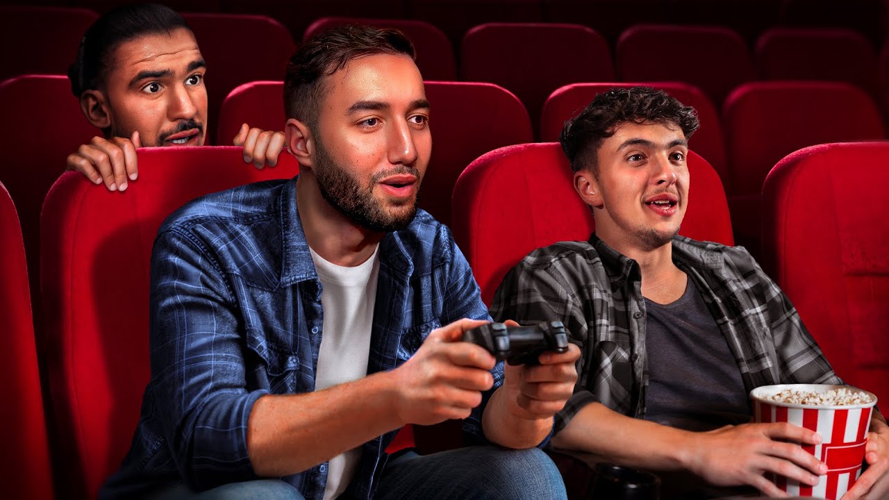 On joue à un jeu terrifiant dans un cinéma 🤯 (avec Amine et Inox)