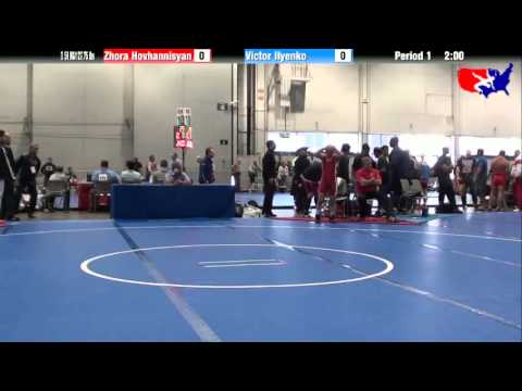 Zhora Hovhannisyan vs. Victor Ilyenko at 2013 Veterans Nationals - Freestyle