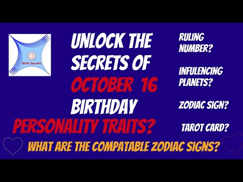 October 16 birthday personality & compatibility #zodiac #astrology #numerology #tarotcard #planets