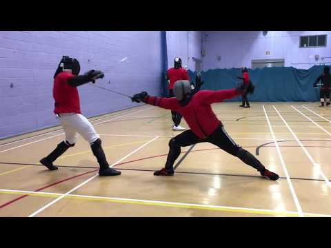 Military Sabre Sparring - Lloyd vs Nick